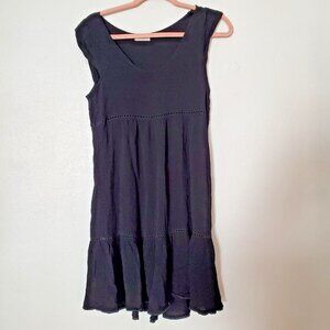 Rumor Boutique Black Dress Size 8 Tiered Whimsy Goth Stevie Witchy Boho